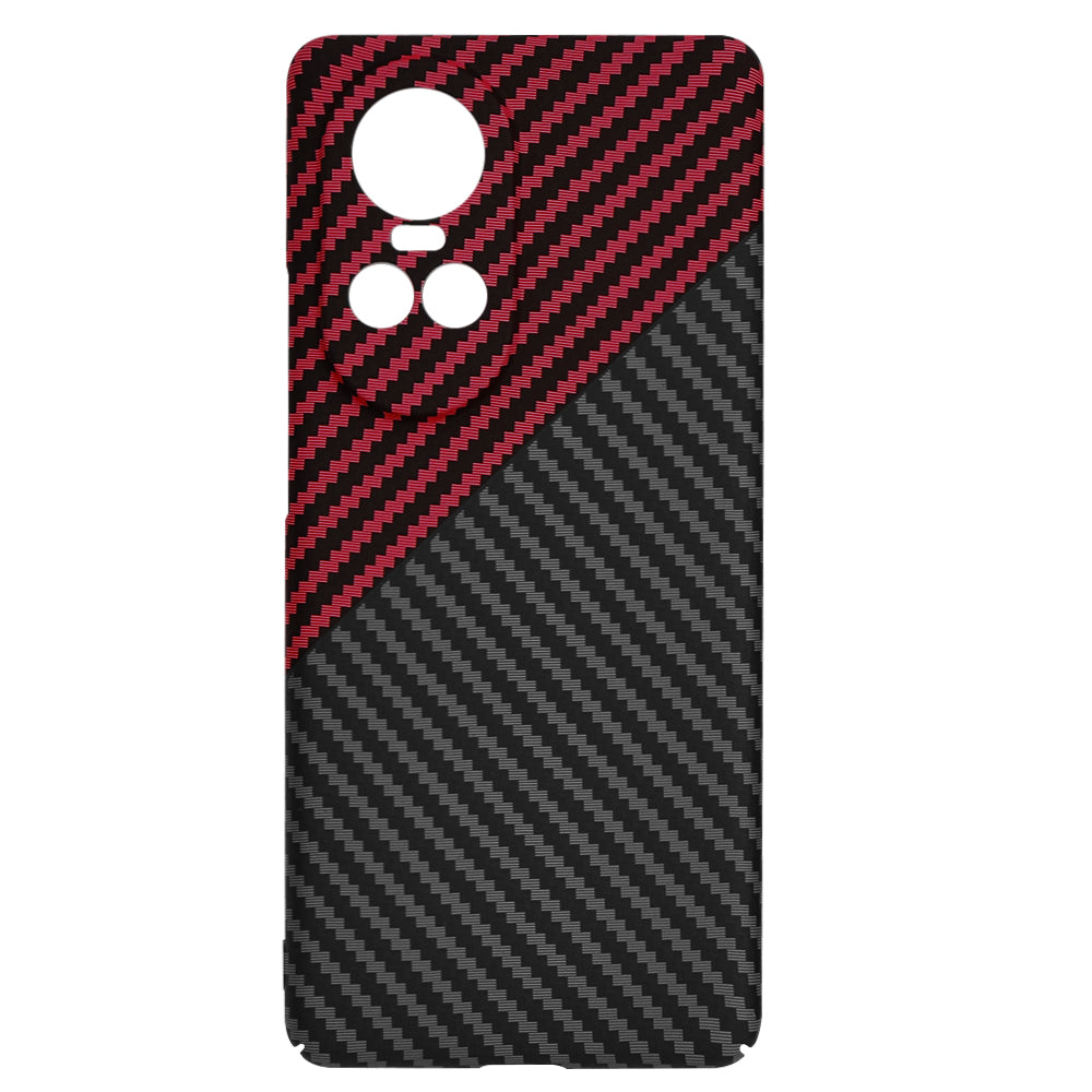 Pouzdro pro Oppo Reno10 / Reno10 Pro, Techsuit, Carbonite FiberShell, Černo-červené