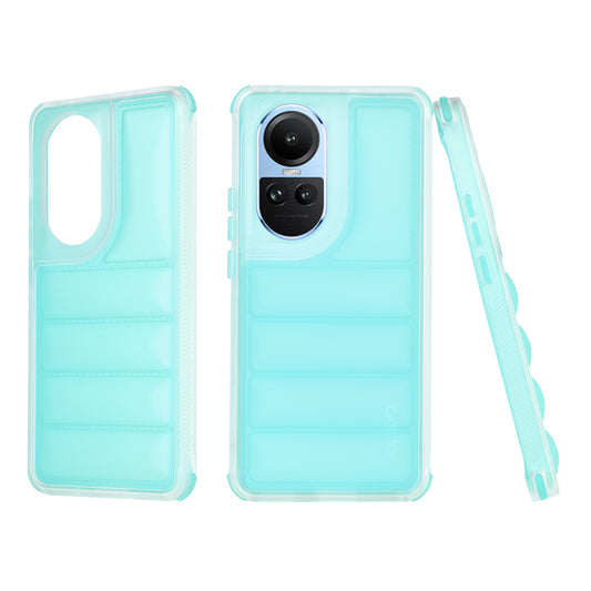 Pouzdro pro Oppo Reno10 / Reno10 Pro, Techsuit, Wave Shield, Tyrkysové