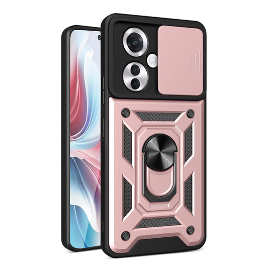 Pouzdro pro Oppo Reno11 F, Techsuit, CamShield, Růžové