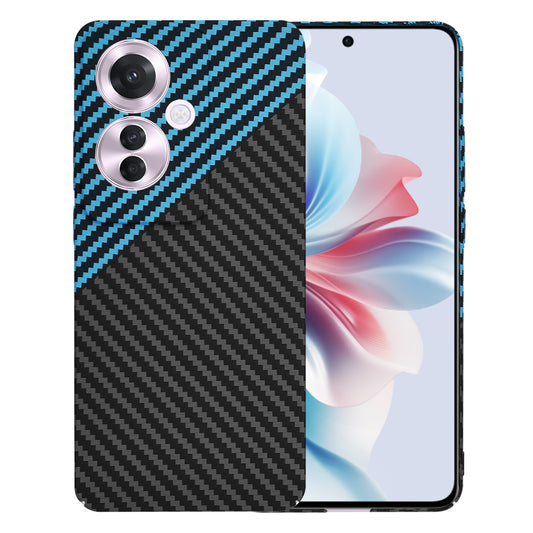 Pouzdro pro Oppo Reno11 F, Techsuit, Carbonite FiberShell, Černá Bleu