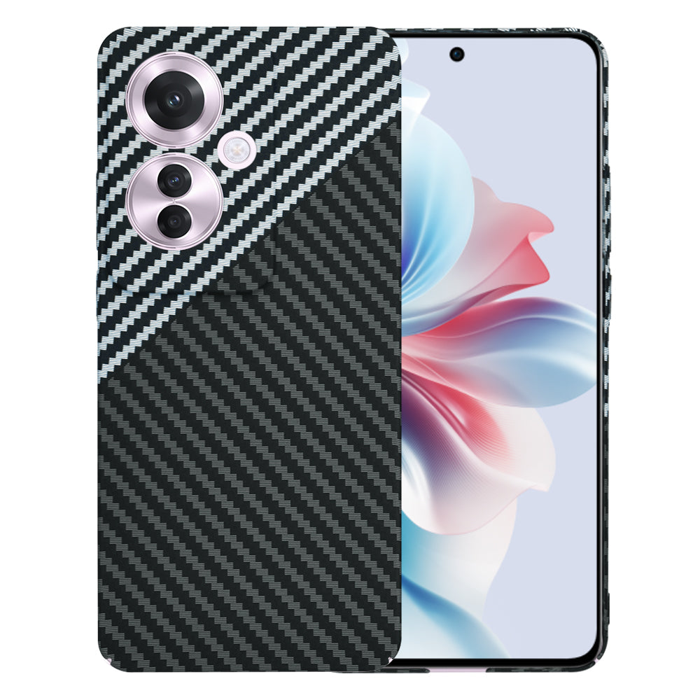 Pouzdro pro Oppo Reno11 F, Techsuit, Carbonite FiberShell, Černá Šedá