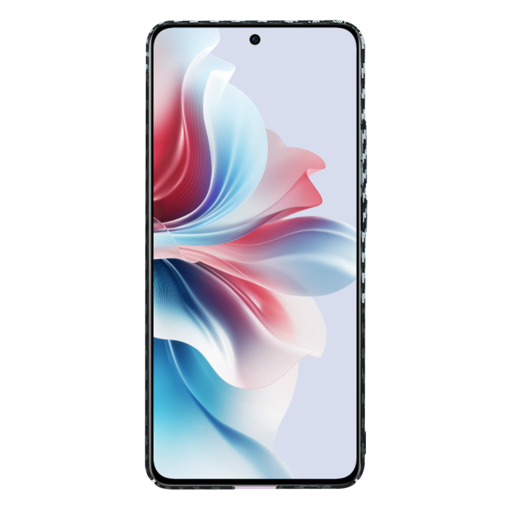 Pouzdro pro Oppo Reno11 F, Techsuit, Carbonite FiberShell, Černá Šedá