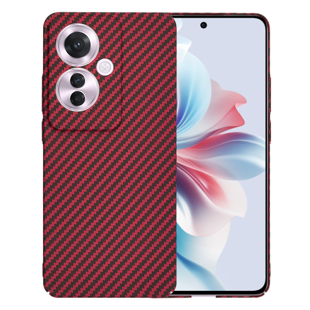 Pouzdro pro Oppo Reno11 F, Techsuit, Carbonite FiberShell, červené