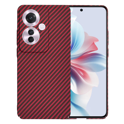 Pouzdro pro Oppo Reno11 F, Techsuit, Carbonite FiberShell, červené