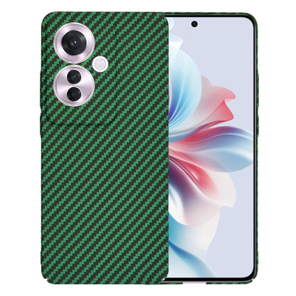 Pouzdro pro Oppo Reno11 F, Techsuit, Carbonite FiberShell, zelené