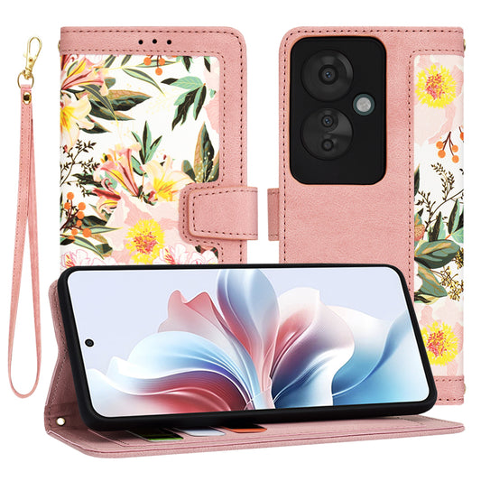 Pouzdro pro Oppo Reno11 F, Techsuit, FlipCraft, Růžové