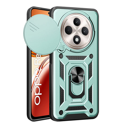 Pouzdro pro Oppo Reno12 FS 5G / Reno12 FS 4G / Reno12 F 4G / Reno12 F, Techsuit, CamShield, Zelené
