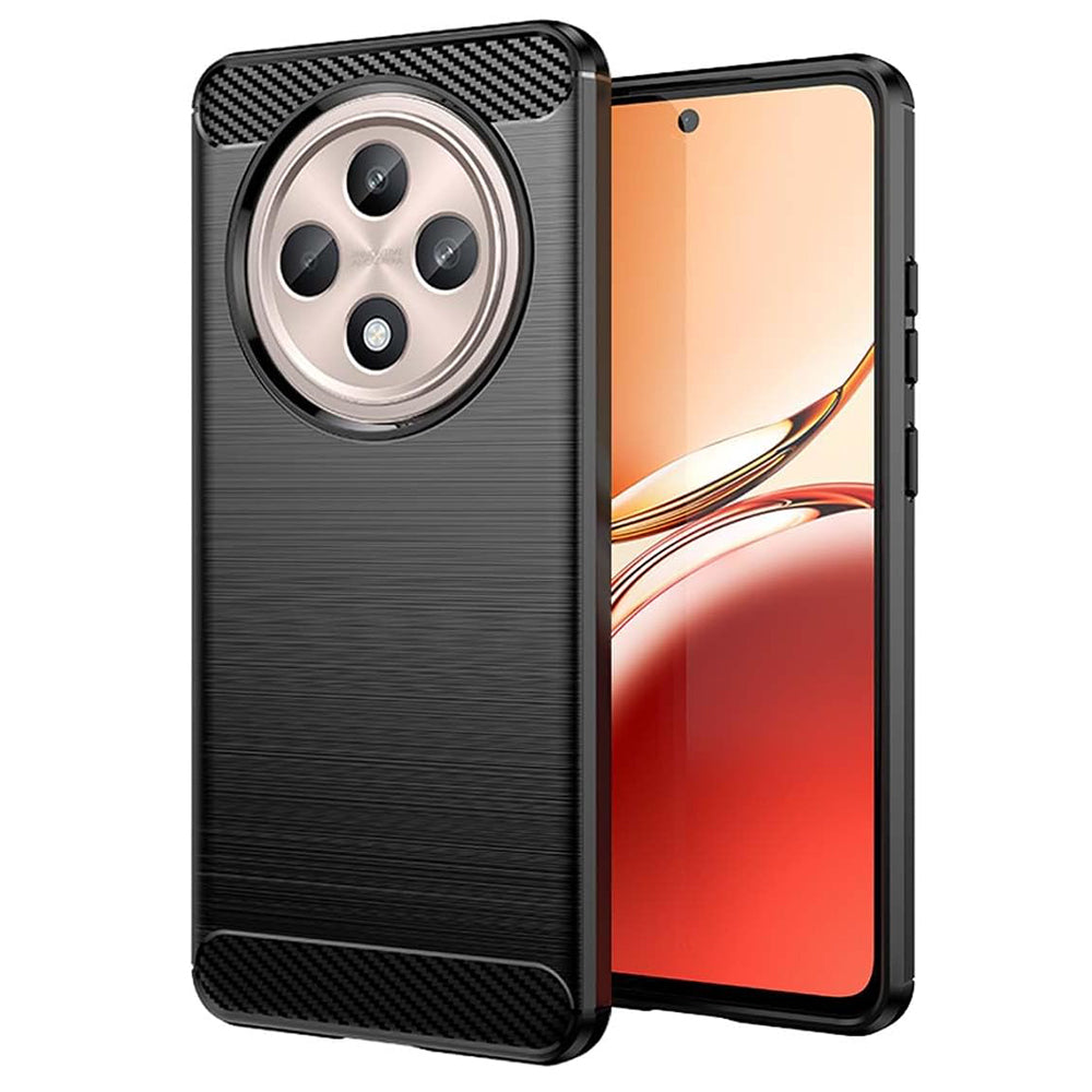 Pouzdro pro Oppo Reno12 FS 5G / Reno12 FS 4G / Reno12 F 4G / Reno12 F, Techsuit, Carbon, Černé