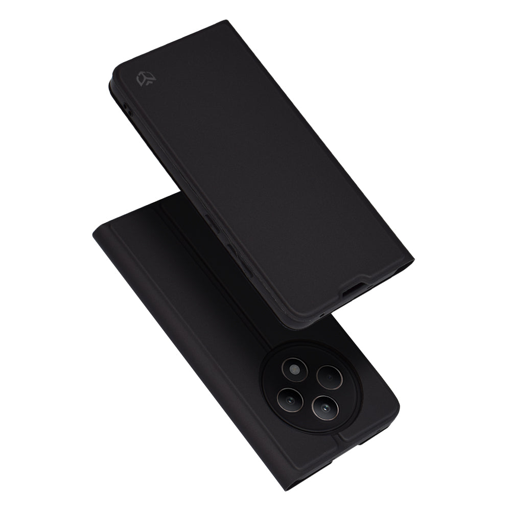 Case for Oppo Reno12 FS 5G / Reno12 FS 4G / Reno12 F 4G / Reno12 F, Techsuit, Magskin Book, Black
