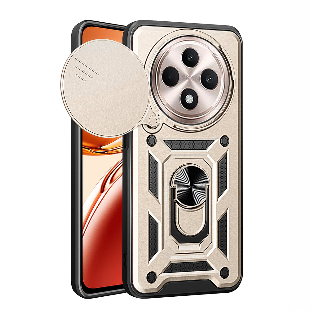 Pouzdro pro Oppo Reno12 FS 5G / Reno12 FS 4G / Reno12 F 4G / Reno12 F, Techsuit, CamShield, Zlaté
