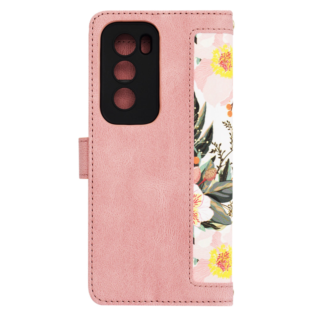 Pouzdro pro Oppo Reno12 Pro, Techsuit, FlipCraft, Růžové