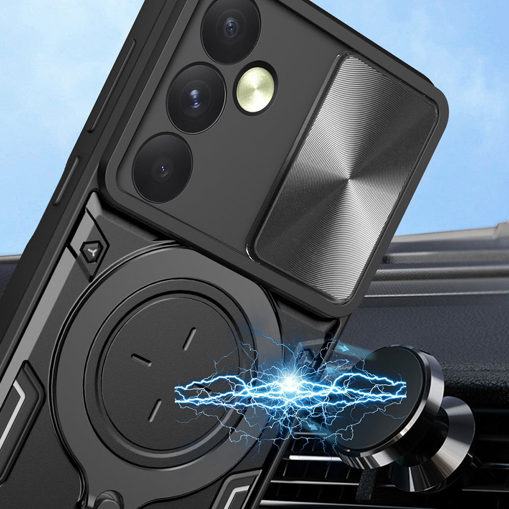 Pouzdro pro Oppo Reno12, Techsuit, CamGuard Pro, fialové