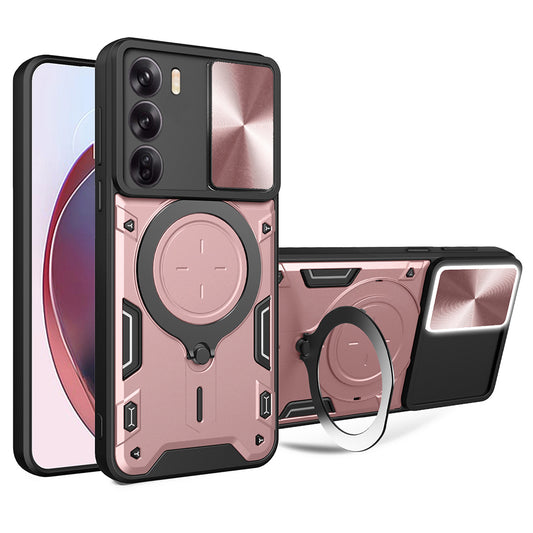 Pouzdro pro Oppo Reno12, Techsuit, CamGuard Pro, Růžově zlaté