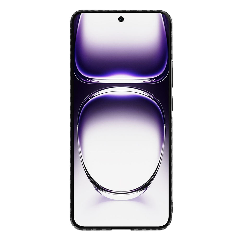 Case for Oppo Reno12, Techsuit, Carbonite FiberShell, Black