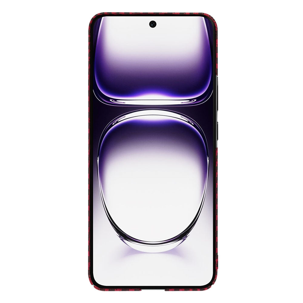 Pouzdro pro Oppo Reno12, Techsuit, Carbonite FiberShell, červené