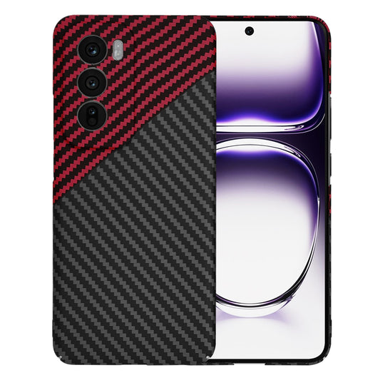 Pouzdro pro Oppo Reno12, Techsuit, Carbonite FiberShell, Černo-červené