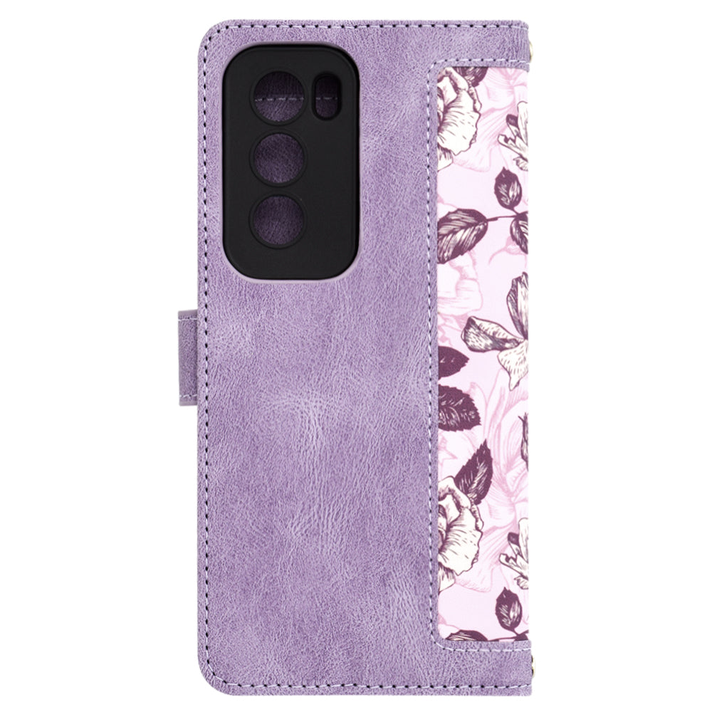 Pouzdro pro Oppo Reno12, Techsuit, FlipCraft, fialové