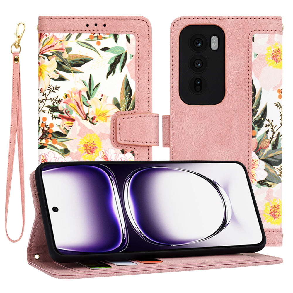 Pouzdro pro Oppo Reno12, Techsuit, FlipCraft, růžové