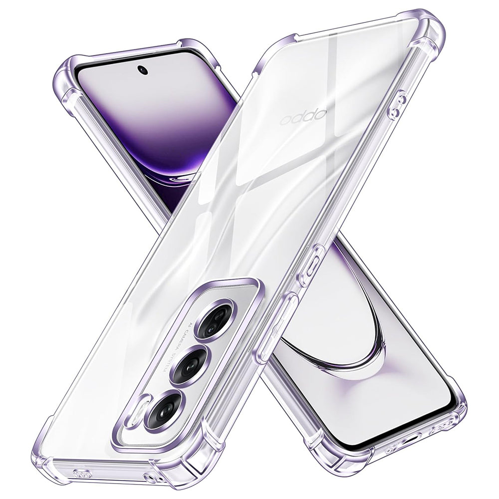 Pouzdro pro Oppo Reno12, Techsuit, Odolné proti nárazům, Průhledné