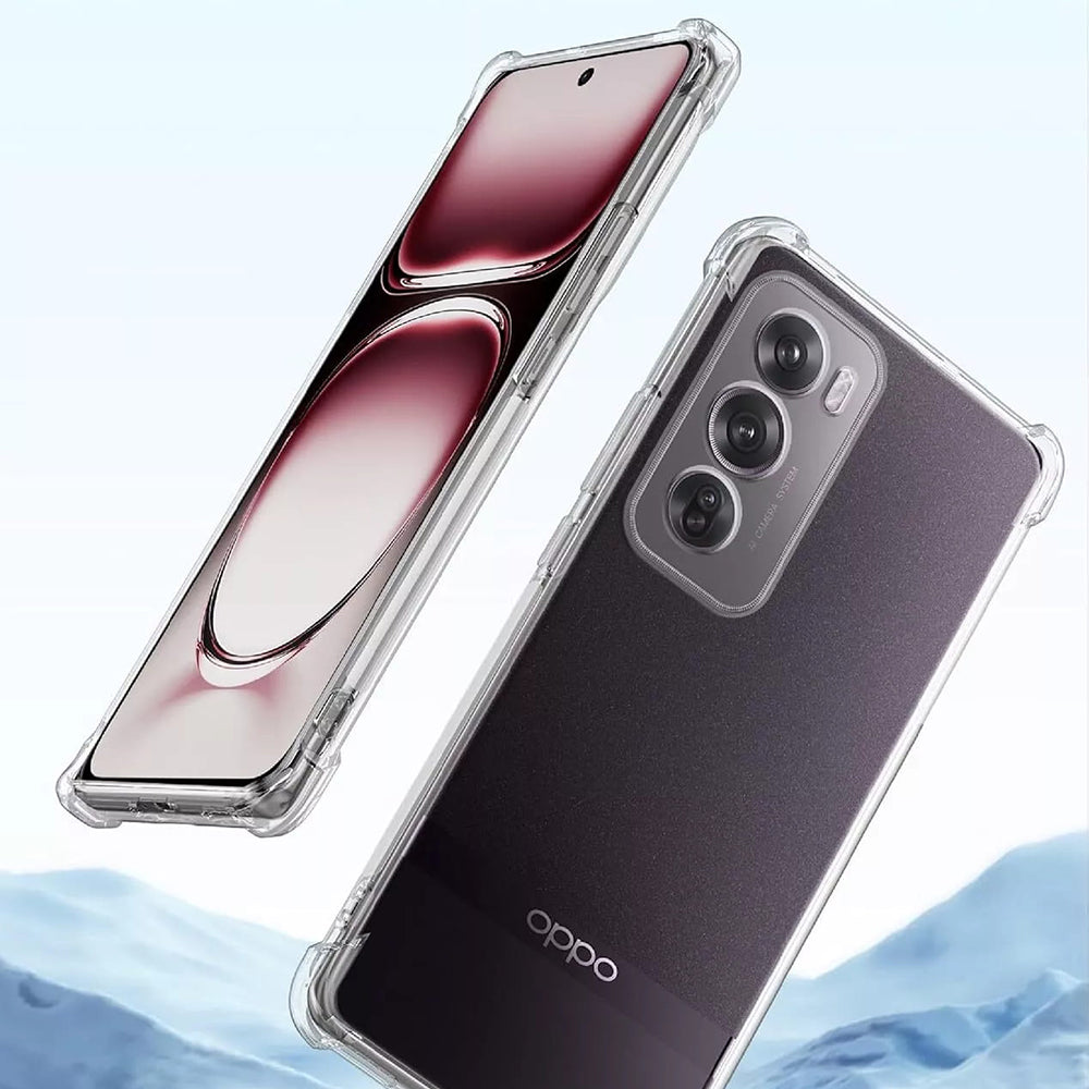 Pouzdro pro Oppo Reno12, Techsuit, Odolné proti nárazům, Průhledné