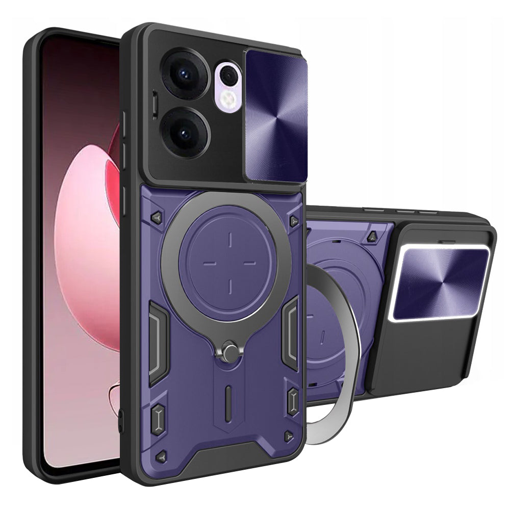Pouzdro pro Oppo Reno13 FS 5G / Reno13 F 4G / Reno13 F, Techsuit, CamGuard Pro, fialové