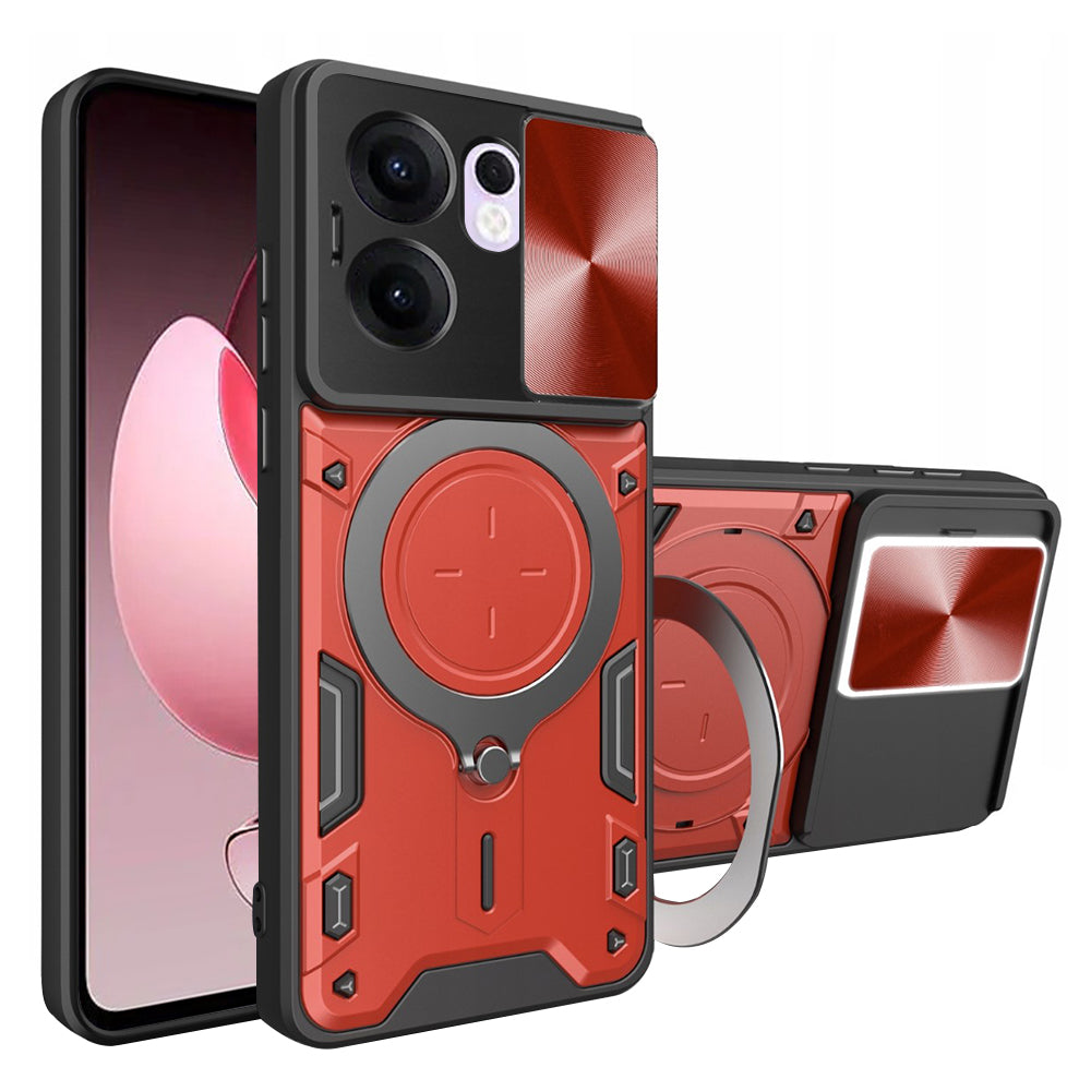 Pouzdro pro Oppo Reno13 FS 5G / Reno13 F 4G / Reno13 F, Techsuit, CamGuard Pro, červené
