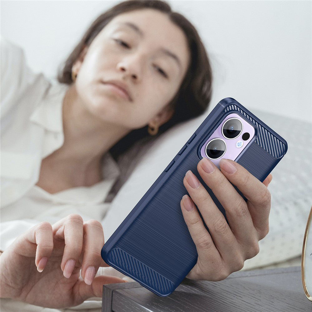 Pouzdro pro Oppo Reno13 FS 5G / Reno13 F 4G / Reno13 F, Techsuit, Carbon, Modrá