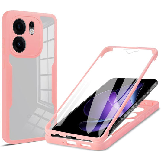 Pouzdro pro Oppo Reno13 FS 5G / Reno13 F 4G / Reno13 F, Techsuit, ColorVerse 360, Růžové