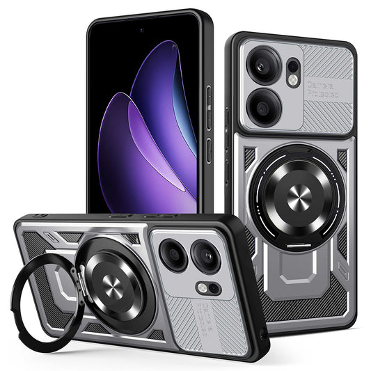 Pouzdro pro Oppo Reno13 FS 5G / Reno13 F 4G / Reno13 F, Techsuit, RuggedCam, Šedé