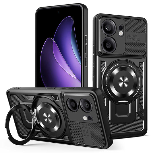 Pouzdro pro Oppo Reno13 FS 5G / Reno13 F 4G / Reno13 F, Techsuit, RuggedCam, Černé