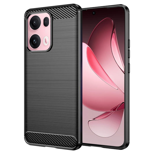 Pouzdro pro Oppo Reno13 Pro, Techsuit, Carbon, Černé