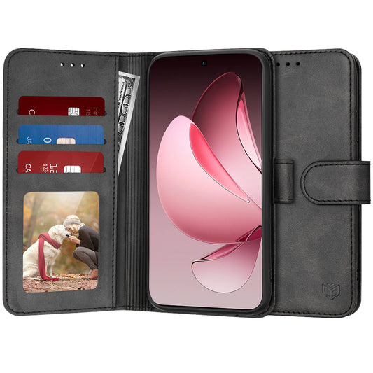 Pouzdro pro Oppo Reno13 Pro, Techsuit, Diary Book, Černé