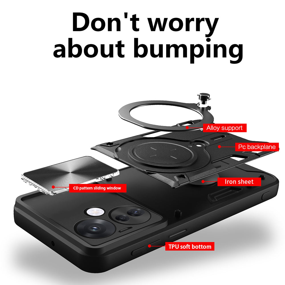 Pouzdro pro Oppo Reno13, Techsuit, CamGuard Pro, Černé