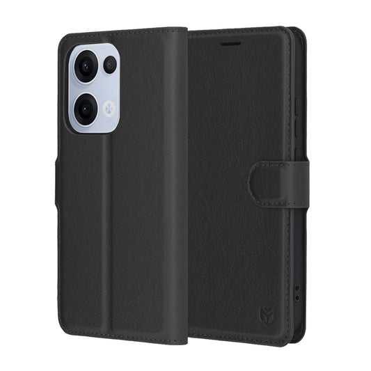 Pouzdro pro Oppo Reno13, Techsuit, kožené folio, černé