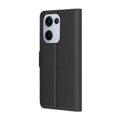 Case for Oppo Reno13, Techsuit, Leather Folio, Black