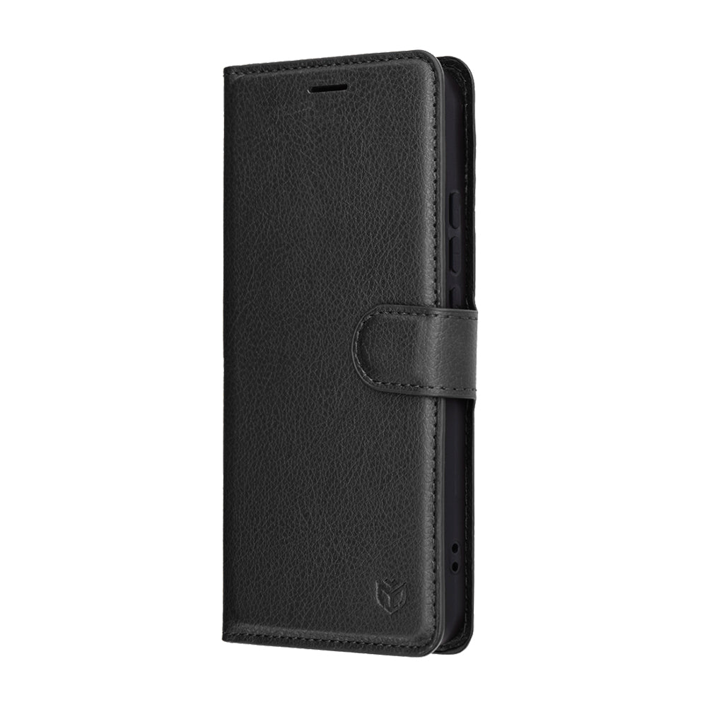 Pouzdro pro Oppo Reno14, Techsuit, Leather Folio, Černá