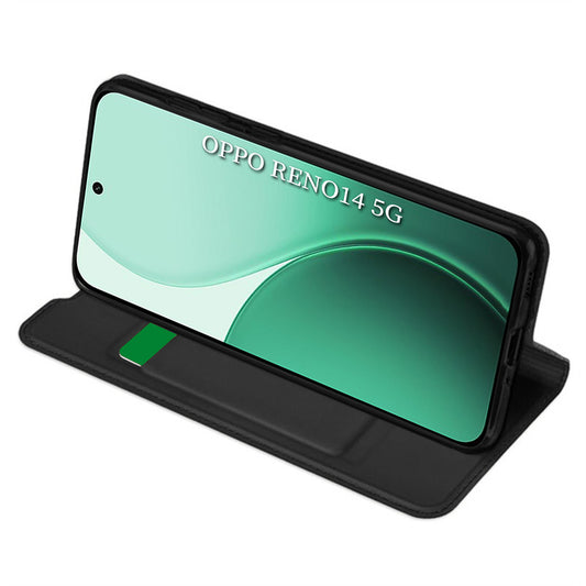 Pouzdro pro Oppo Reno14, Techsuit, Magskin Book, Černá