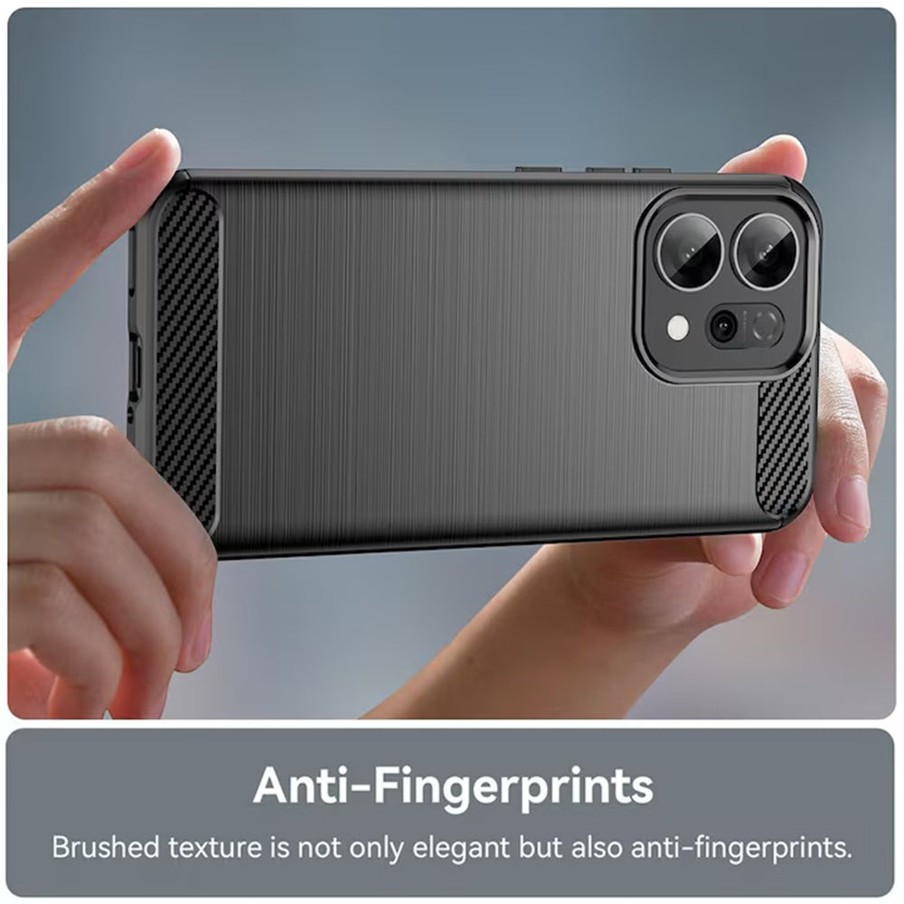 Pouzdro pro Oppo Reno15 FS / Reno15 F, Techsuit, Carbon, Černá