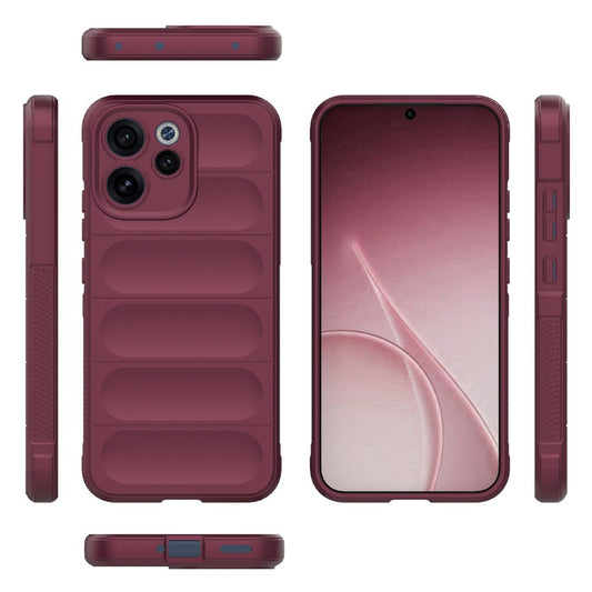 Pouzdro pro Oppo Reno15 FS / Reno15 F, Techsuit, Magic Shield, vínová