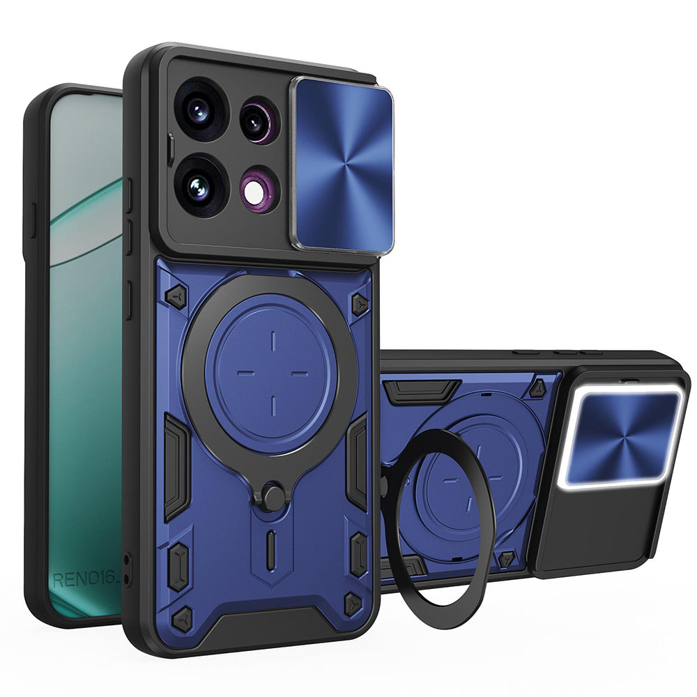 Pouzdro pro Oppo Reno16 F / Reno16 FS, Techsuit, CamGuard Pro, Modrá