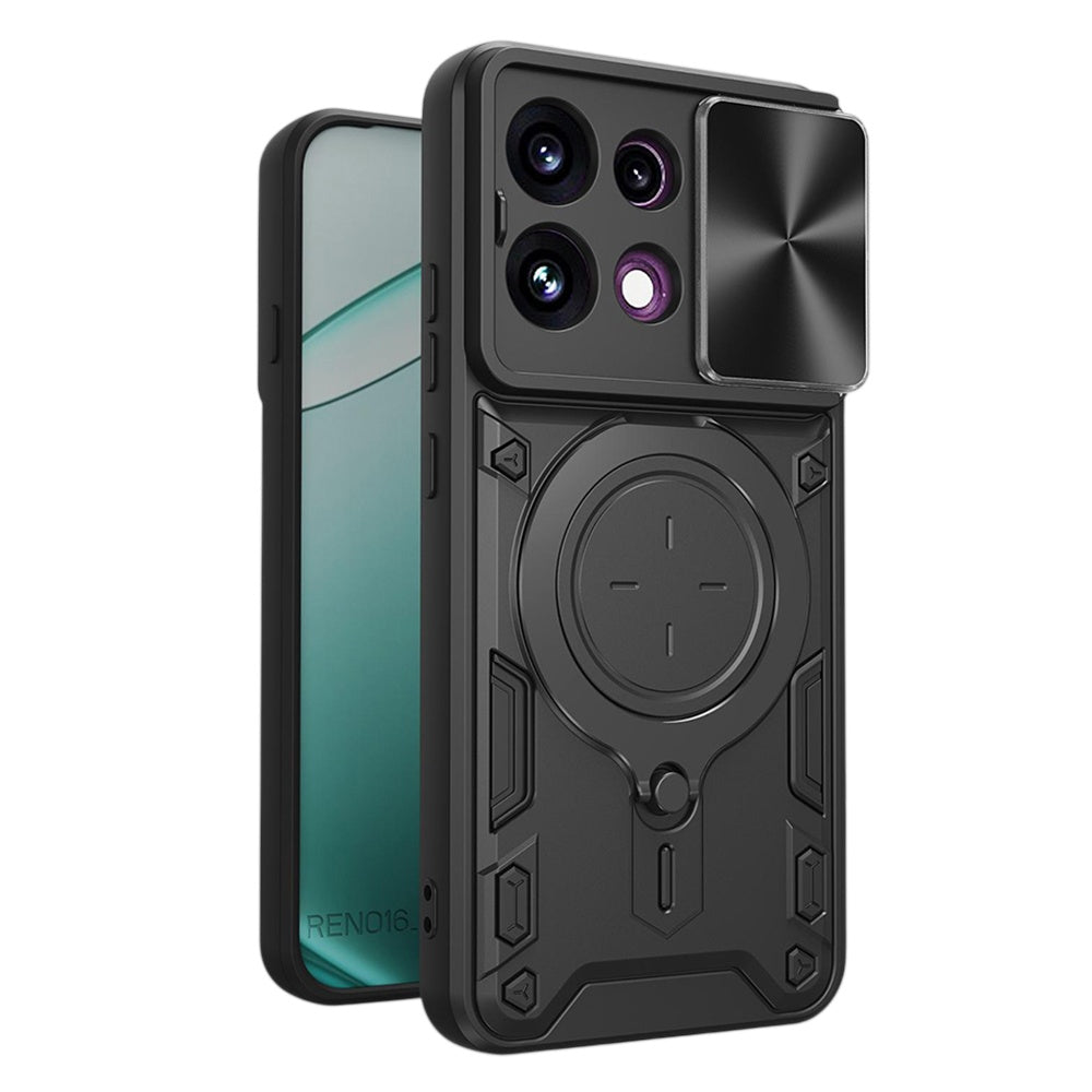 Pouzdro pro Oppo Reno16 F / Reno16 FS, Techsuit, CamGuard Pro, Černá