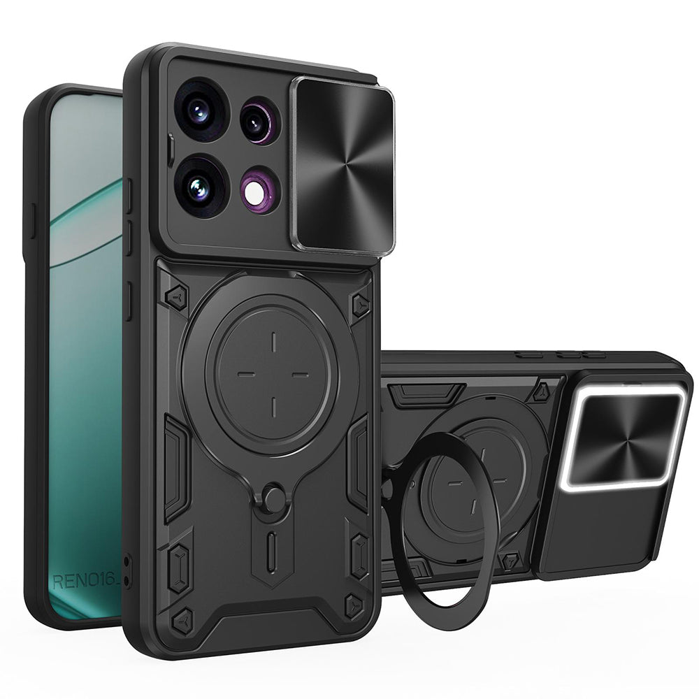 Pouzdro pro Oppo Reno16 F / Reno16 FS, Techsuit, CamGuard Pro, Černá