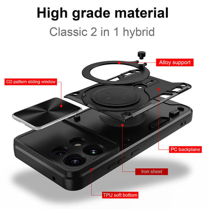 Pouzdro pro Oppo Reno16 F / Reno16 FS, Techsuit, CamGuard Pro, Černá