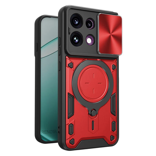 Pouzdro pro Oppo Reno16 F / Reno16 FS, Techsuit, CamGuard Pro, červené