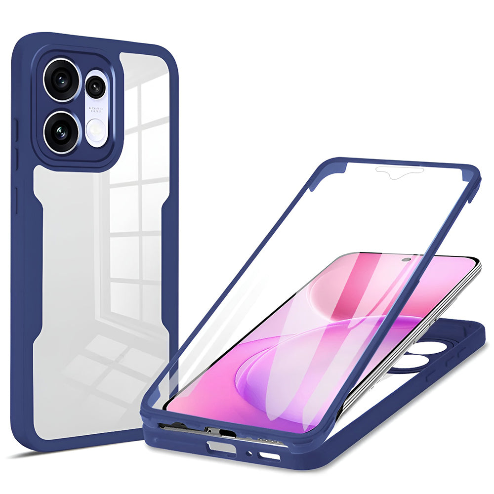 Pouzdro pro Oppo Reno16 F / Reno16 FS, Techsuit, ColorVerse 360, Modrá