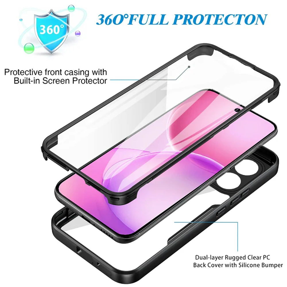 Pouzdro pro Oppo Reno16 F / Reno16 FS, Techsuit, ColorVerse 360, Černá