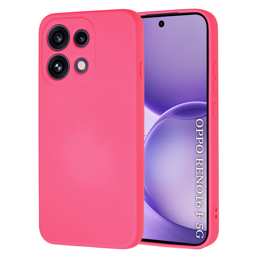 Pouzdro pro Oppo Reno16 F / Reno16 FS, Techsuit, SoftFlex, Tmavě růžové