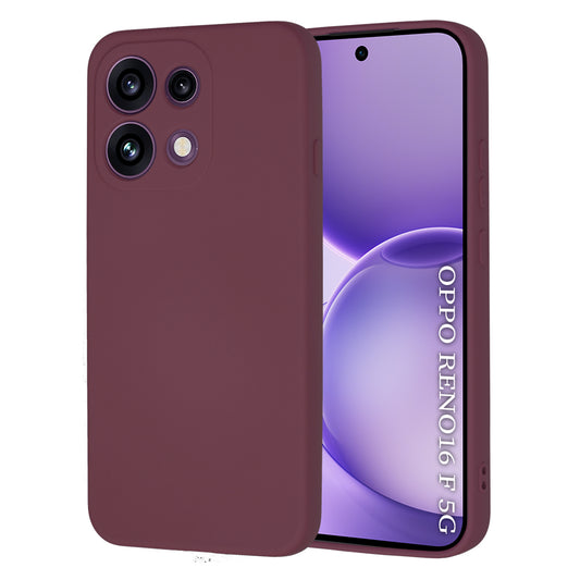 Pouzdro pro Oppo Reno16 F / Reno16 FS, Techsuit, SoftFlex, vínové