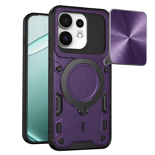 Pouzdro pro Oppo Reno16 / Reno16 Pro, Techsuit, CamGuard Pro, fialové