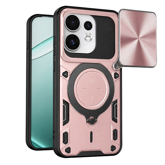 Pouzdro pro Oppo Reno16 / Reno16 Pro, Techsuit, CamGuard Pro, Růžově zlaté